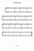 Old McDonald(簡易鋼琴曲)